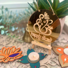 Load image into Gallery viewer, Ganesh Happy Diwali Mirrored Sign