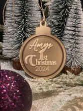 Load image into Gallery viewer, Personalised 2024 Memory Bauble - New Baby