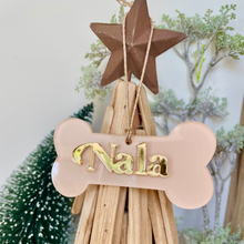 Load image into Gallery viewer, Personalised Pet Bauble - Bone