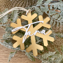 Load image into Gallery viewer, Personalised Snowflake Bauble
