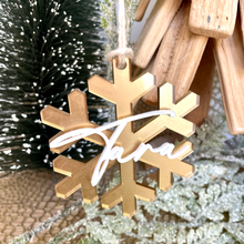 Load image into Gallery viewer, Personalised Snowflake Bauble