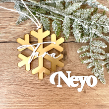 Load image into Gallery viewer, Personalised Snowflake Bauble