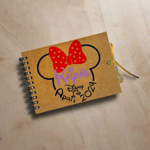 Load image into Gallery viewer, 2025 Personalised Mickey or Minnie Disney Inspired Autograph Book