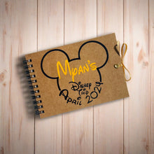 Load image into Gallery viewer, 2024 Personalised Mickey or Minnie Disney Inspired Autograph Book, Disney Land, Disney World, Disney Cruise, A6 - Instax photo sized