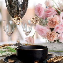 Load image into Gallery viewer, Named Glass Charms - Heart & Circles