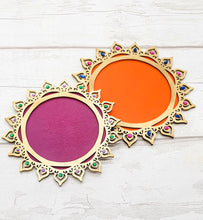 Load image into Gallery viewer, Decorated Wooden Tray - Orange