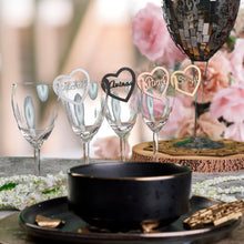 Load image into Gallery viewer, Named Glass Charms - Heart & Circles