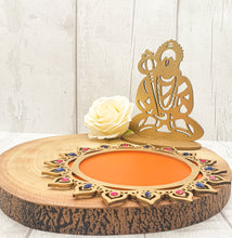 Load image into Gallery viewer, Decorated Wooden Tray - Orange