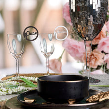 Load image into Gallery viewer, Named Glass Charms - Heart & Circles