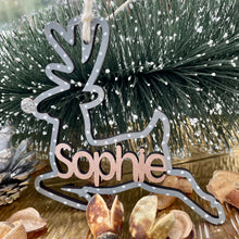 Load image into Gallery viewer, Personalised Reindeer Bauble