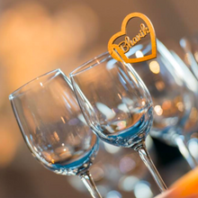 Load image into Gallery viewer, Named Glass Charms - Heart & Circles