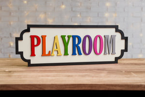 Playroom Street Sign