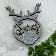 Load image into Gallery viewer, Personalised Rudolf Reindeer Bauble
