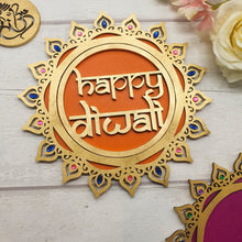 Load image into Gallery viewer, Happy Diwali Rangoli Pattern
