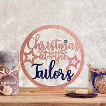 Load image into Gallery viewer, Freestanding Christmas at the "Family" Sign