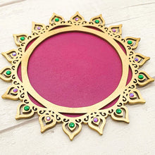 Load image into Gallery viewer, Decorated Wooden Tray - Fuchsia Pink