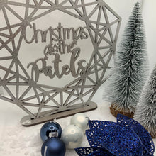 Load image into Gallery viewer, Geometric Christmas at the Family Sign