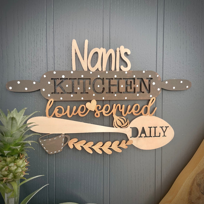 Mother's Day Personalised Kitchen Sign