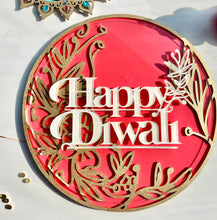 Load image into Gallery viewer, large Happy Diwali Hanging Sign for your diwali decor this year
