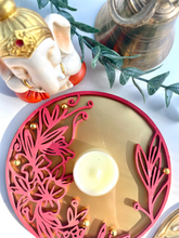 Load image into Gallery viewer, Decorative Diwali Tray - Coral
