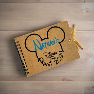 2024 Personalised Mickey or Minnie Disney Inspired Autograph Book, Disney Land, Disney World, Disney Cruise, A6 - Instax photo sized