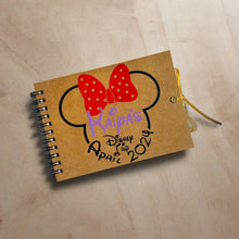 Load image into Gallery viewer, 2024 Personalised Mickey or Minnie Disney Inspired Autograph Book
