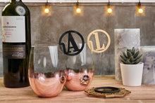 Load image into Gallery viewer, Personalised Initial Glass Charms - Christmas Table
