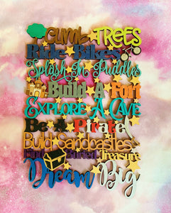 Children's Inspirational Sign - Climb Trees
