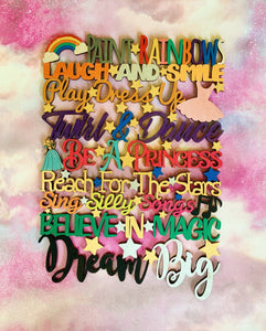 Children's Inspirational Sign - Paint Rainbows