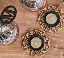 Load image into Gallery viewer, Geometric Tea Light Holders - 2 Pack
