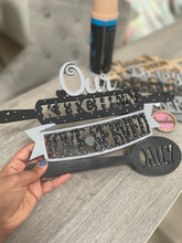 Load image into Gallery viewer, Love Served Daily Kitchen Sign
