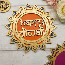 Load image into Gallery viewer, Happy Diwali Rangoli Pattern
