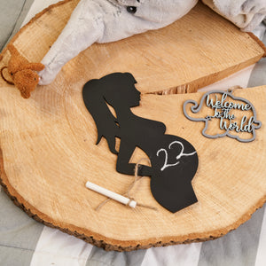 Baby Bump Milestone Chalkboard Sign